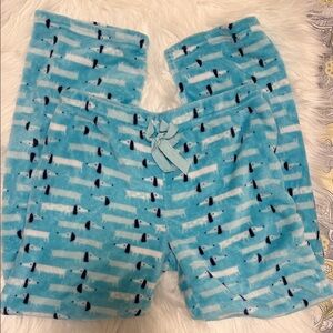 Cozy Blue Fleece Pajama Pants